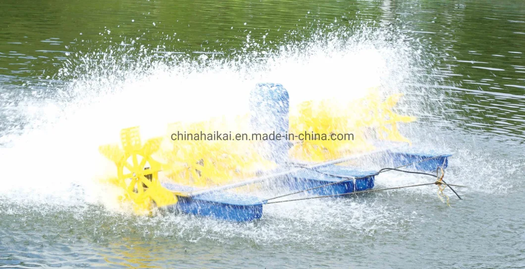 2.2kw/3HP 8 Paddlewheel Aerator for Fish Farming Shrimp Pond Aireadores