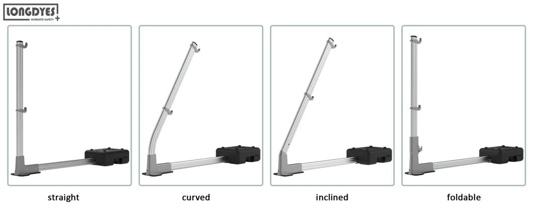 Portable Flat Rooftop Safety Freestanding Guard Rail for Edge Protection