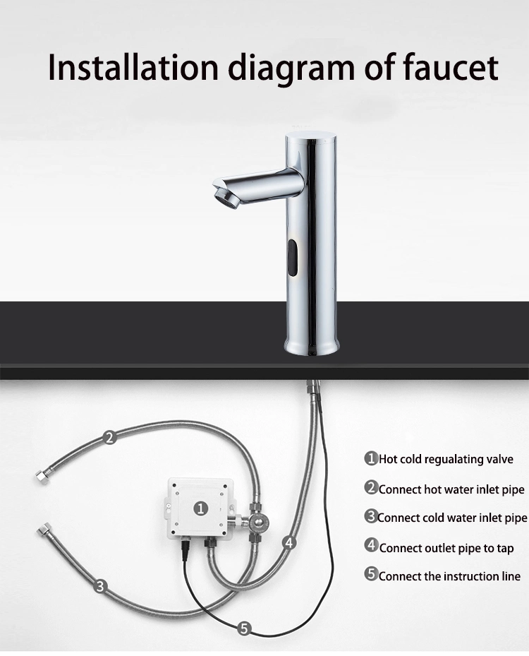 Non-Touch Induction Infrared Sense Wall Mounted Sensor Faucet Sensor Tap