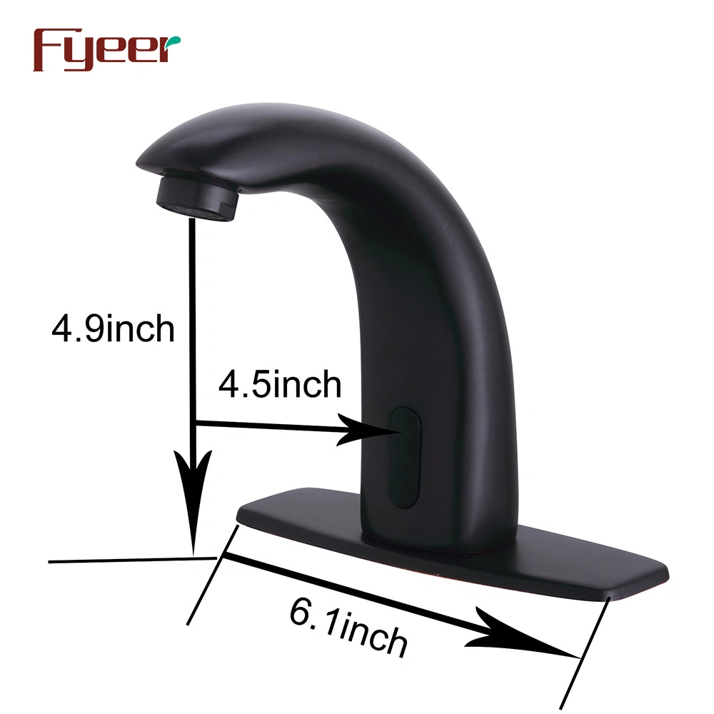 Fyeer Oil Rubbered Bronze Automatic Sensor Tap for Cold Water