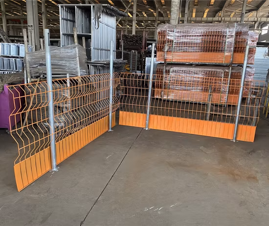 Trilho de proteção do painel de barreira de cerca de segurança para construção de proteção lateral